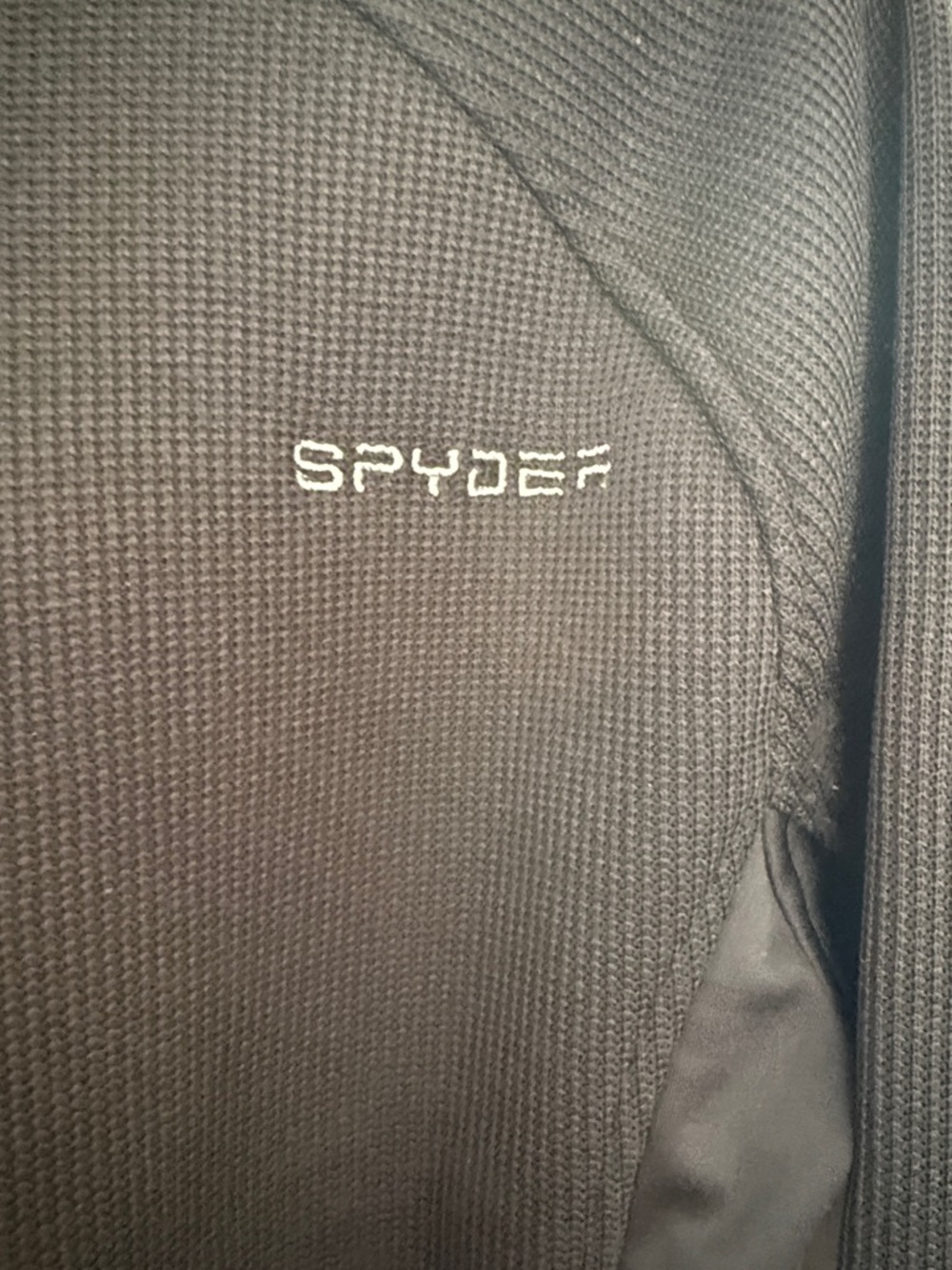 Spyder Black Half-Zip Performance Top - Picture 4 of 4